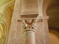 Gourdon, Eglise romane Notre-Dame de l'Assomption, chapiteau (07)